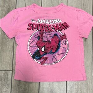 Marvel Spider-Man Pink Crop Top